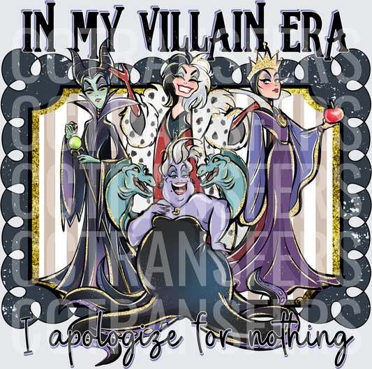 In My Villain Era I Apologize For Nothing Classic Villains (DTF)