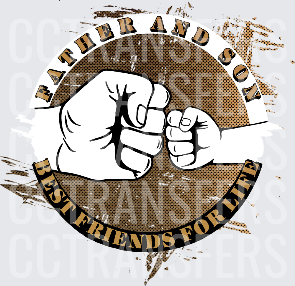 Father and Son Best Friends For Life Fist Bump (DTF)