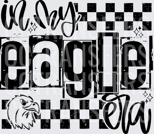 In My Eagle Era Checkered Mascot Head (DTF)