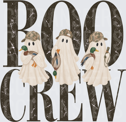 Boo Crew Duck Hunting Ghosts with Camo Hats (DTF)