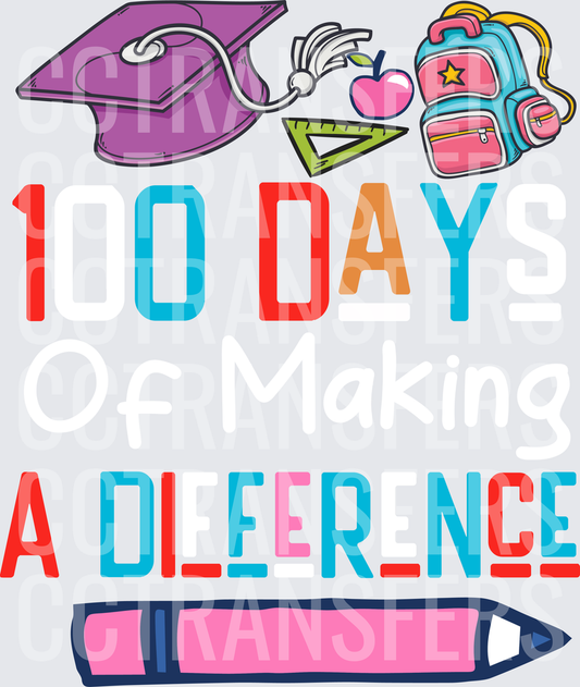 1 Day A Difference School Supplies Education (DTF)