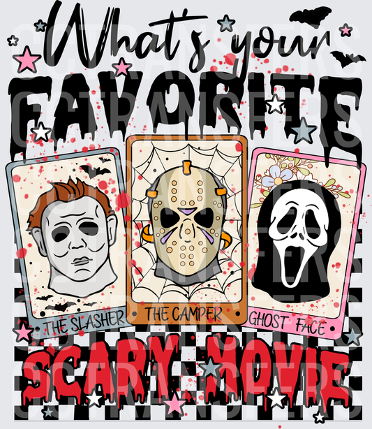 What's Your Favorite Scary Movie Horror Icons Cards (DTF)