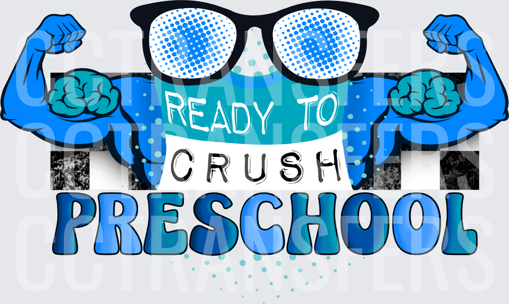 Ready To Crush Preschool Flexing Arms Sunglasses (DTF)