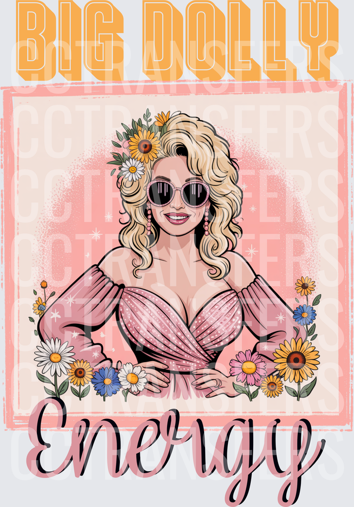 Big Dolly Energy Blonde Country Queen Floral (DTF)
