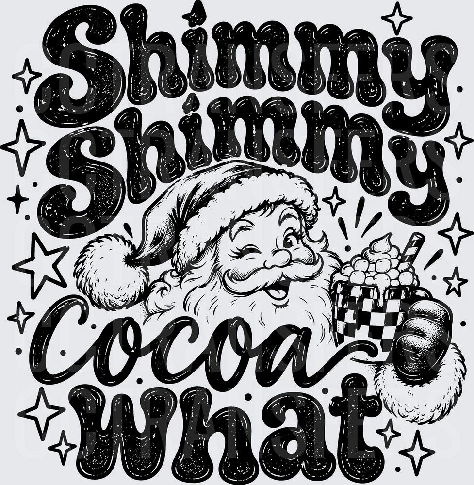 Shimmy Shimmy Cocoa What Winking Santa Hot Cocoa (DTF)
