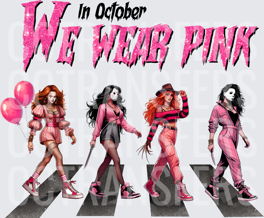 In October We Wear Pink Horror Girls Abbey Road (DTF)