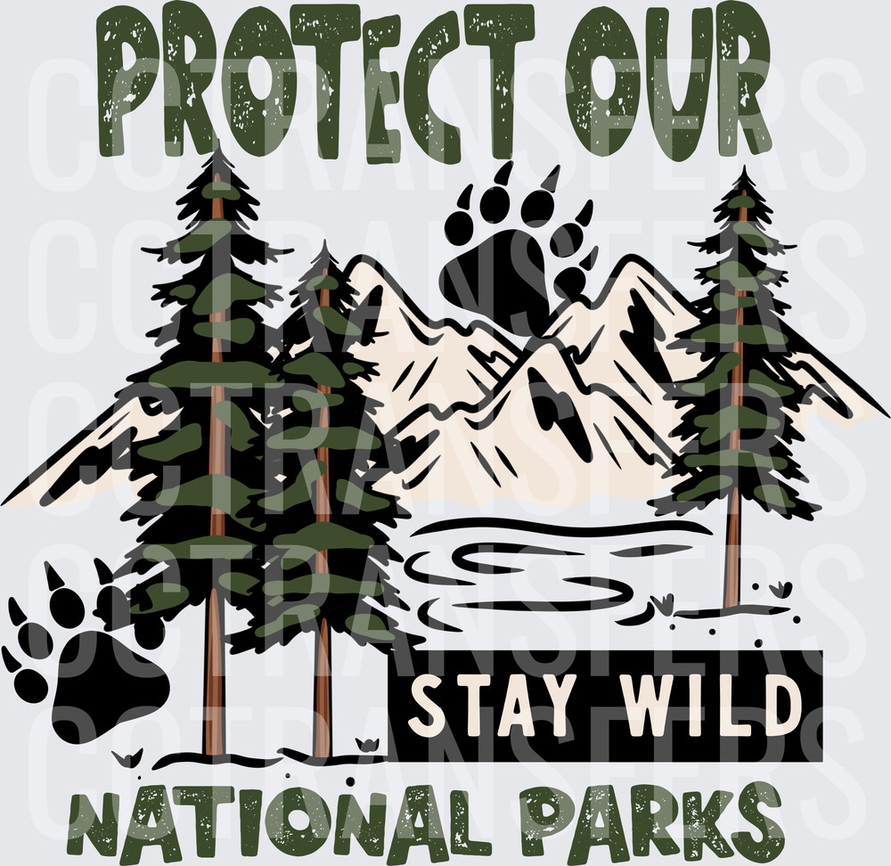 Protect Our National Parks Stay Wild Bear Paw Mountain (DTF)