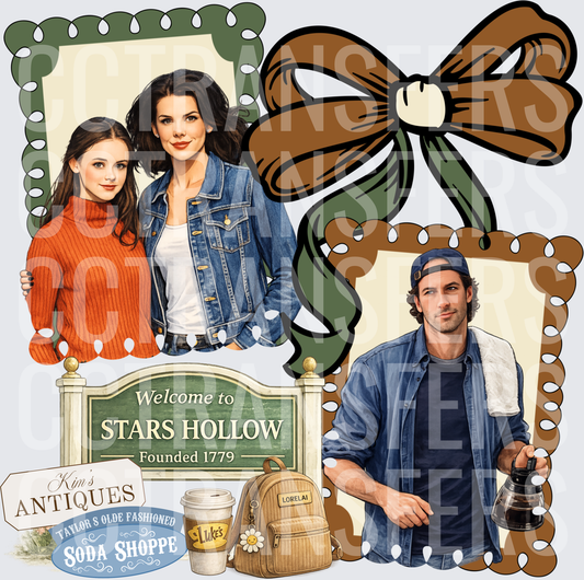 Welcome To Stars Hollow Mother Daughter Coffee Town (DTF)