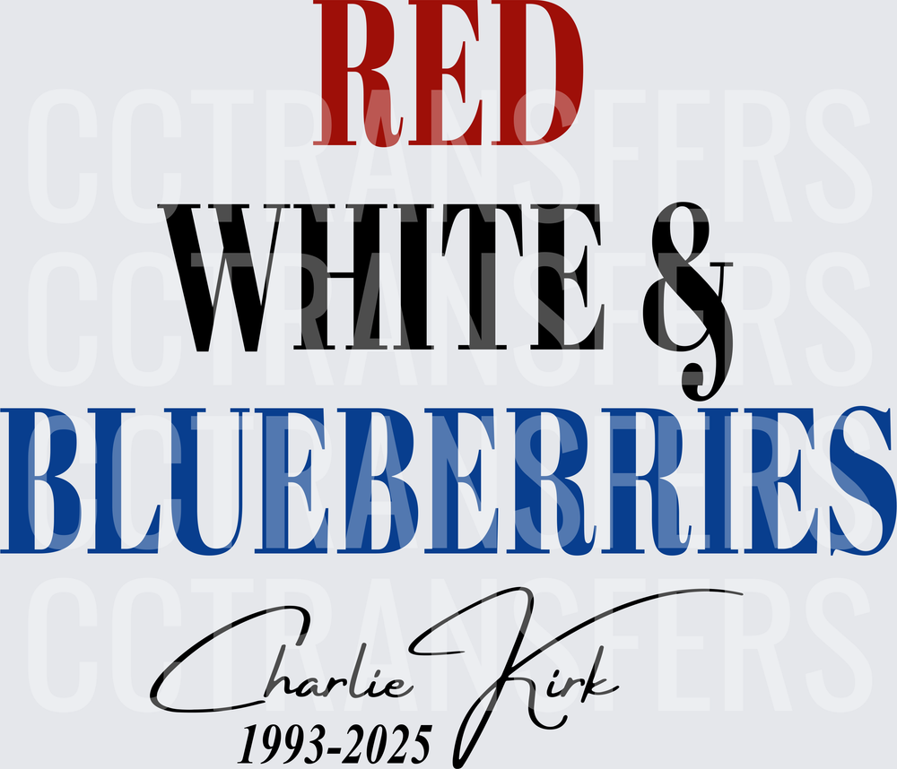 Red White & Blueberries Signature Memorial 1993-2025 (DTF)