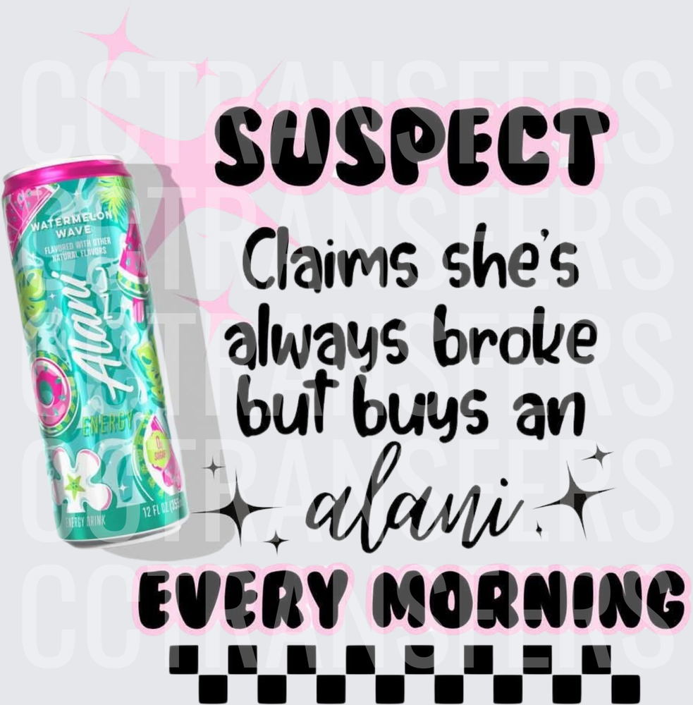 Suspect Claims She's Always Broke But Buys An Energy Drink Every Morning (DTF)