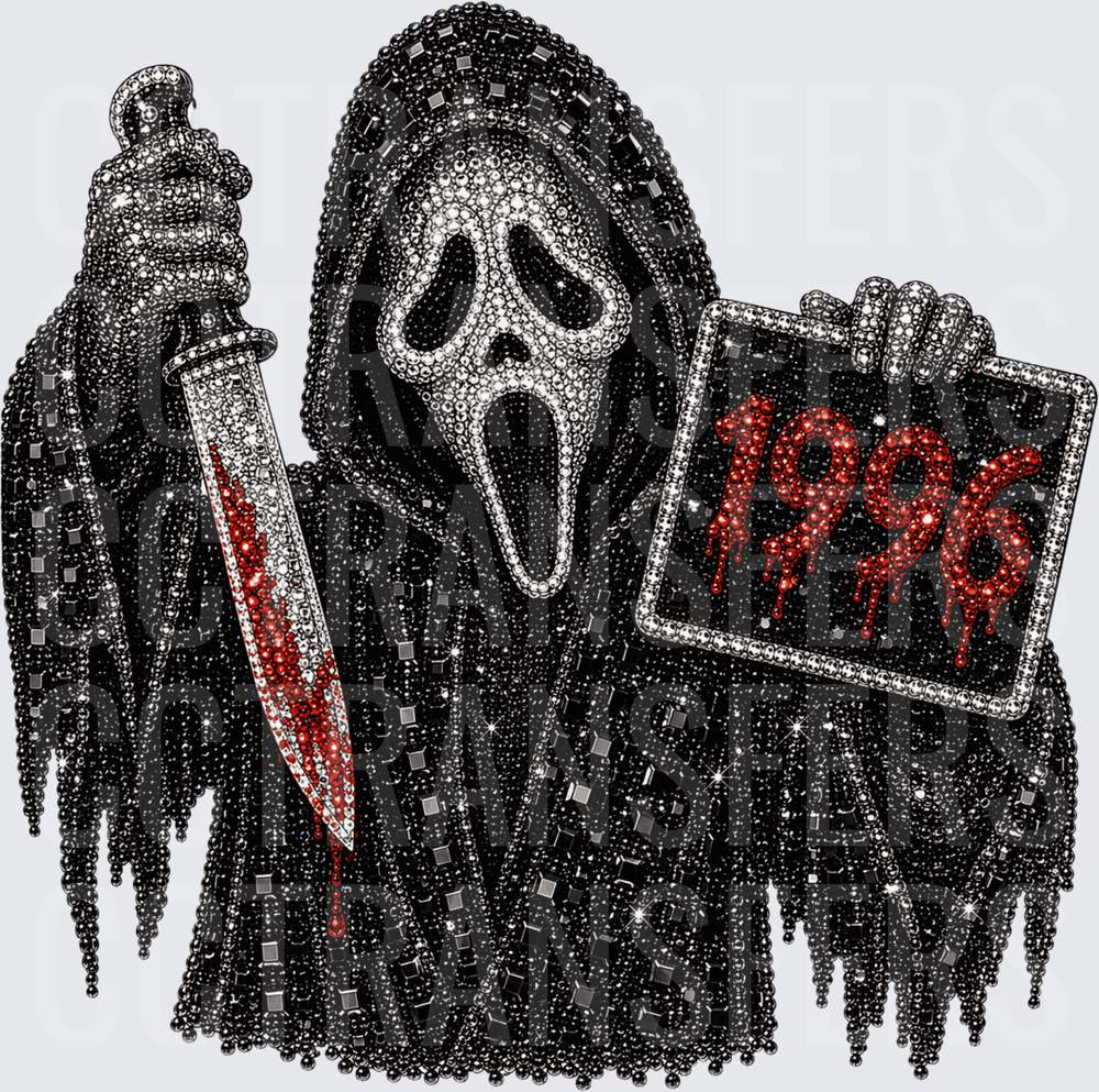 Rhinestone Ghost Face Killer 1996 Bloody Knife Horror (DTF)