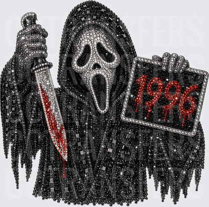 Rhinestone Ghost Face Killer 1996 Bloody Knife Horror (DTF)
