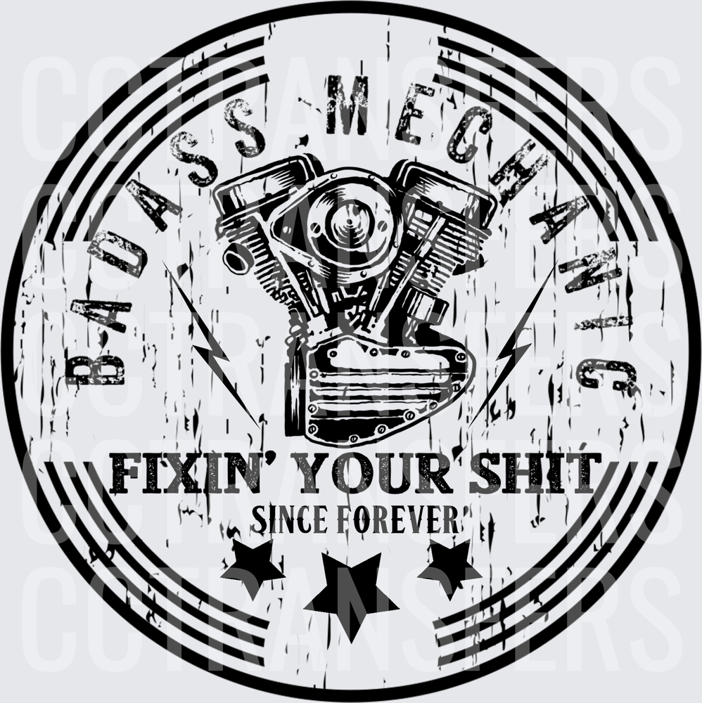 Badass Mechanics Fixin Your Shit Since Forever V-Twin Engine (DTF)
