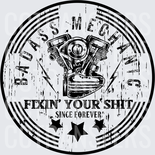 Badass Mechanics Fixin Your Shit Since Forever V-Twin Engine (DTF)