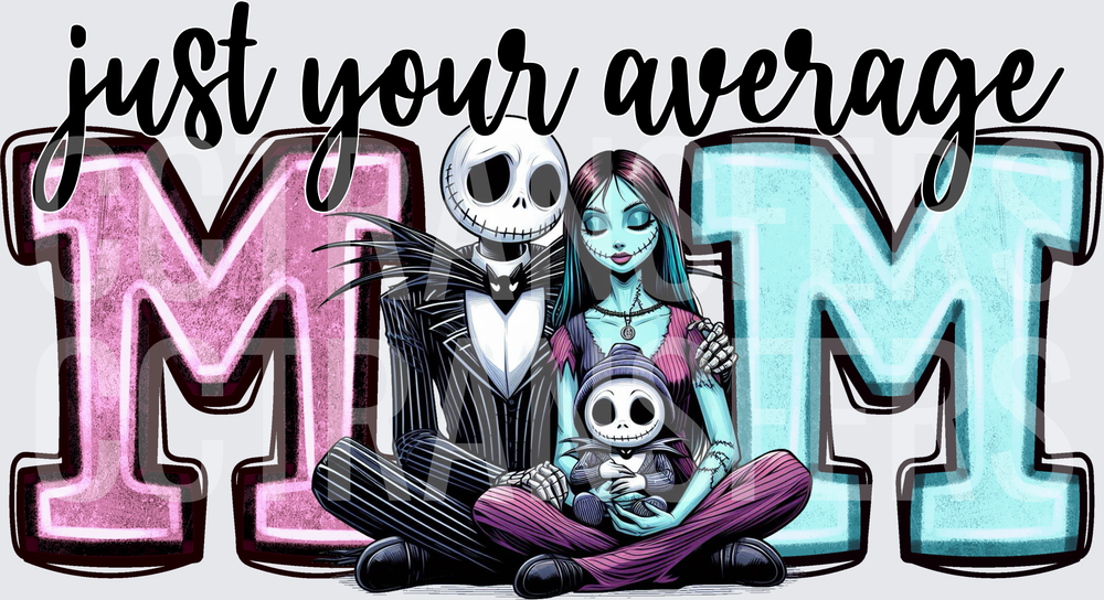 Just Your Average MOM Spooky Family (DTF)