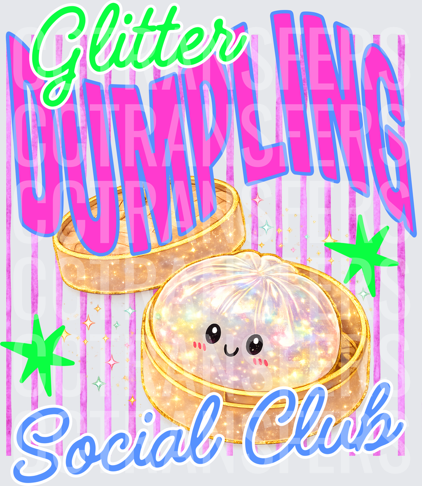 Glitter Dumpling Social Club Kawaii Steamer Bao (DTF)