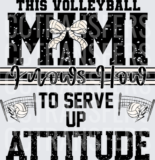 This Volleyball Mimi Knows How To Serve Up Attitude (DTF)