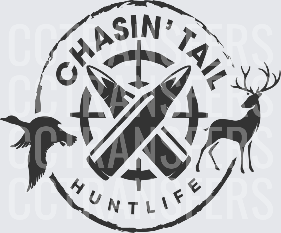 Chasin' Tail Hunt Life Crossed Bullets Deer Duck Scope (DTF)
