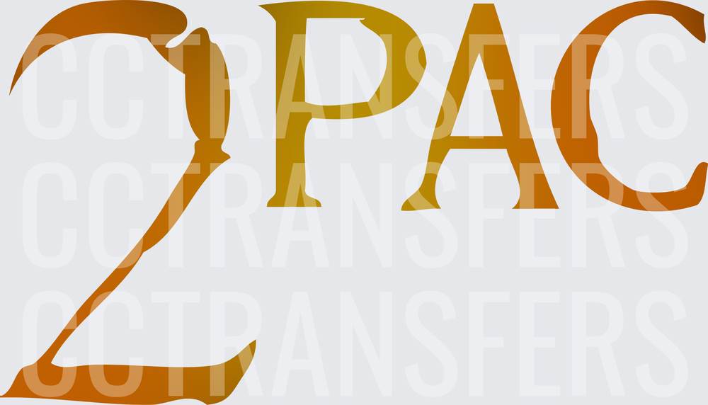 Gold Brown Gradient Logo Text (DTF)