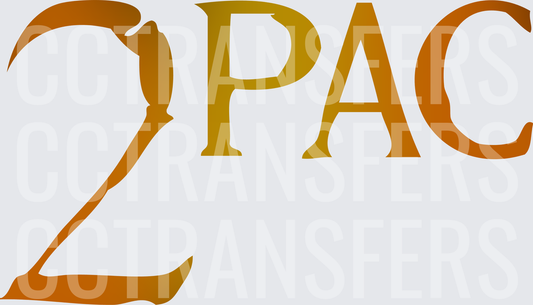 Gold Brown Gradient Logo Text (DTF)