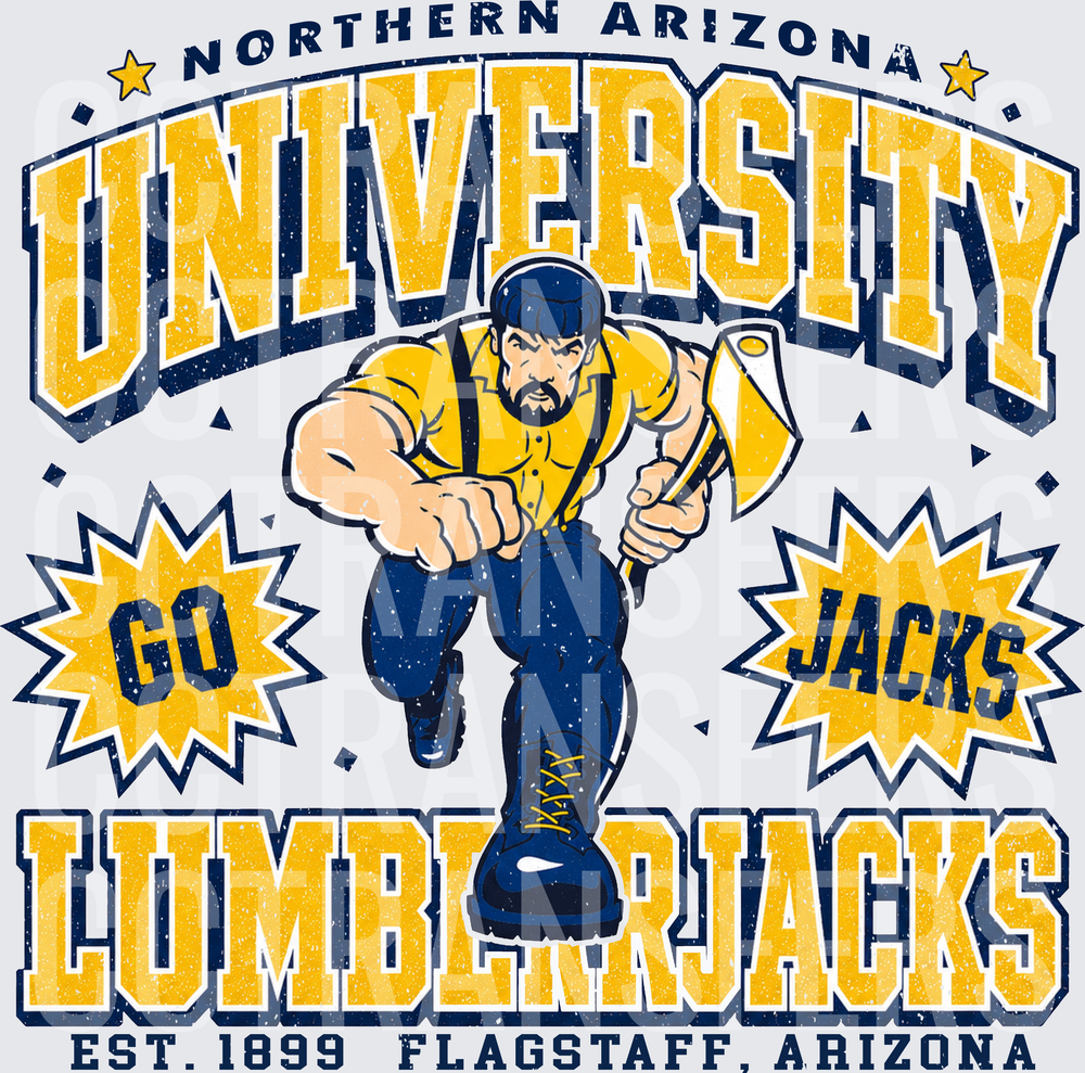 Northern Arizona University Lumberjacks Go Jacks Est. 1899 (DTF)
