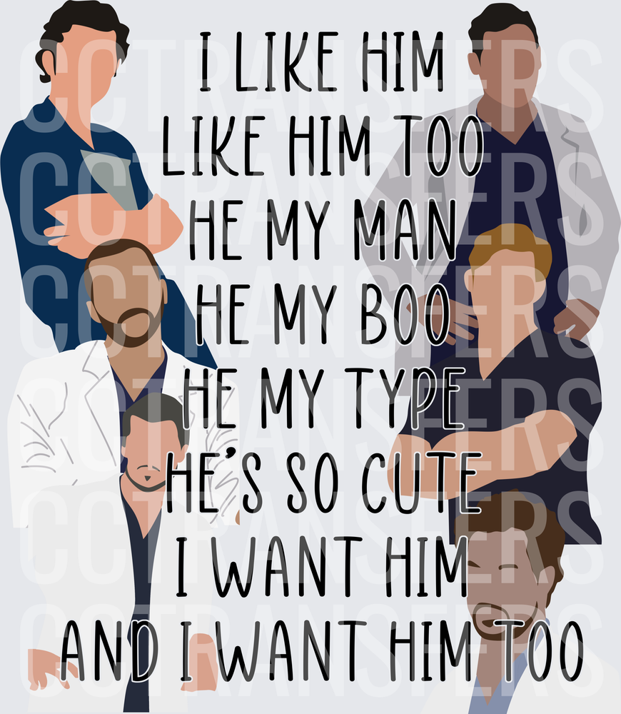 I Like Him Like Him Too He My Man He My Boo Doctors (DTF)