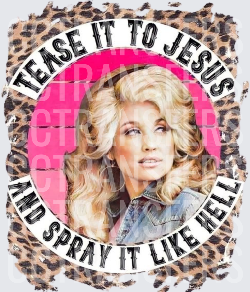 Tease It To Jesus And Spray It Like Hell Leopard (DTF)