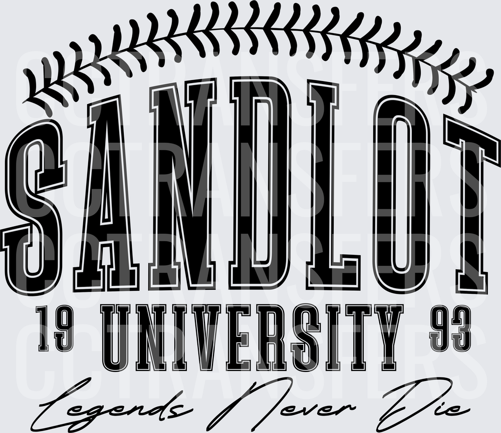 Sandlot University 1993 Legends Never Die Baseball (DTF)