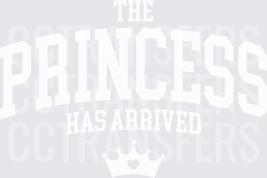 The Prince Has Arrived Bold Text Graphic (DTF)