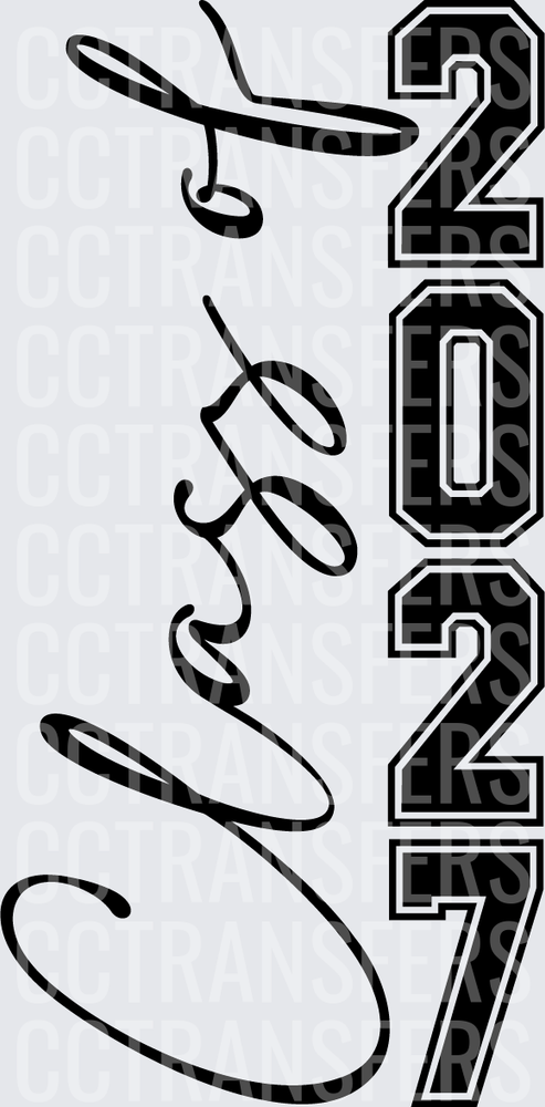 Class of 2027 Bold Varsity Script Graduation (DTF)
