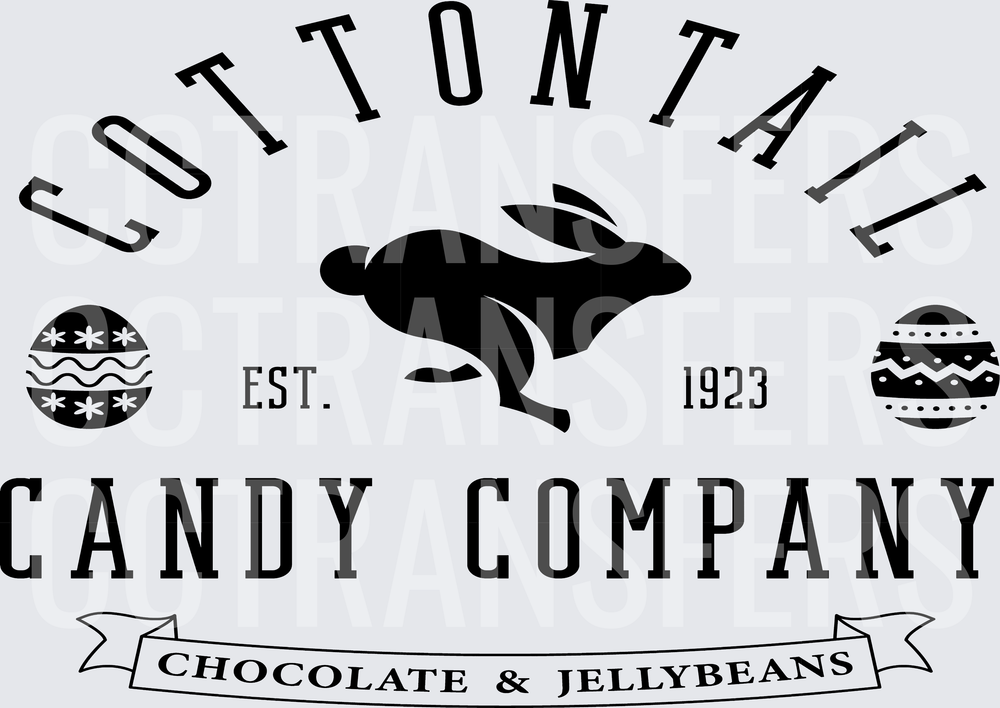 Cottontail Candy Company Est. 1923 Chocolate & Jellybeans (DTF)