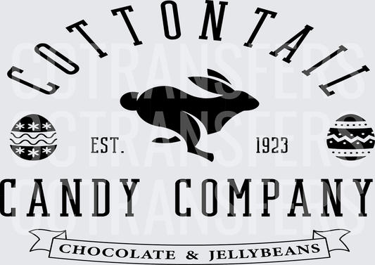 Cottontail Candy Company Est. 1923 Chocolate & Jellybeans (DTF)
