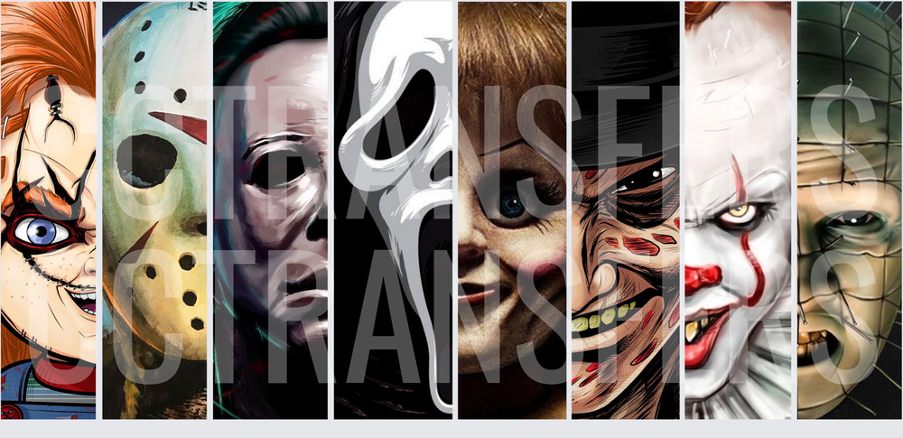 Classic Horror Icons Collage Panel Portrait (DTF)