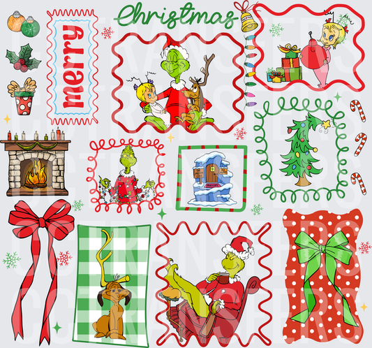 Merry Christmas G-Man Holiday Collage Bundle (DTF)
