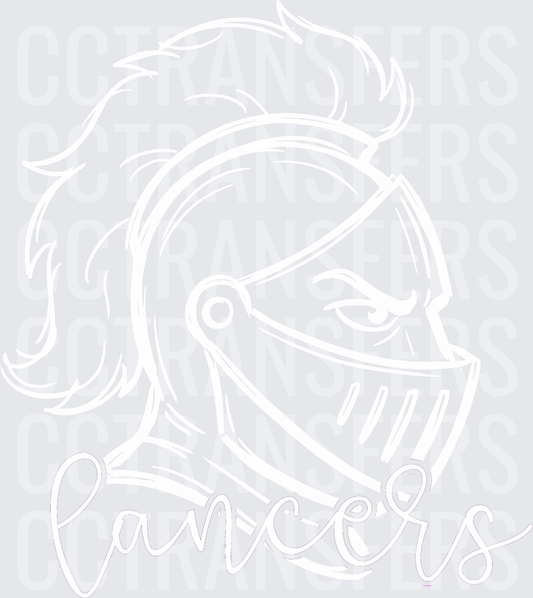 Lancers Cursive Script Mascot Logo (DTF)