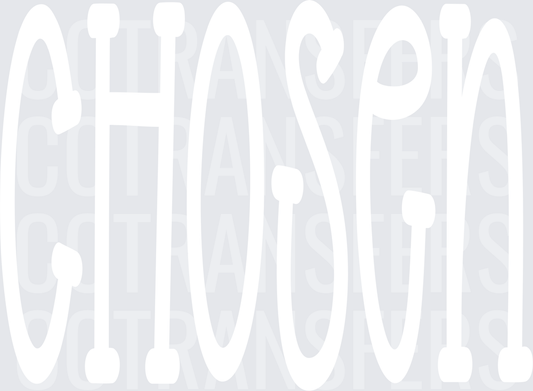 Chosen White Design (DTF)