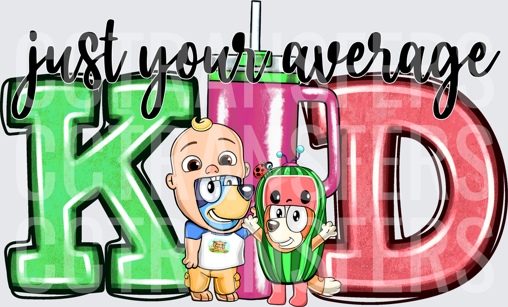 Just Your Average KID Baby Boy Cartoon Characters (DTF)