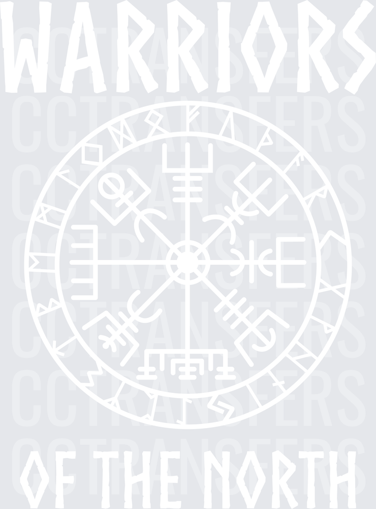 Warriors of the North Viking white (DTF)