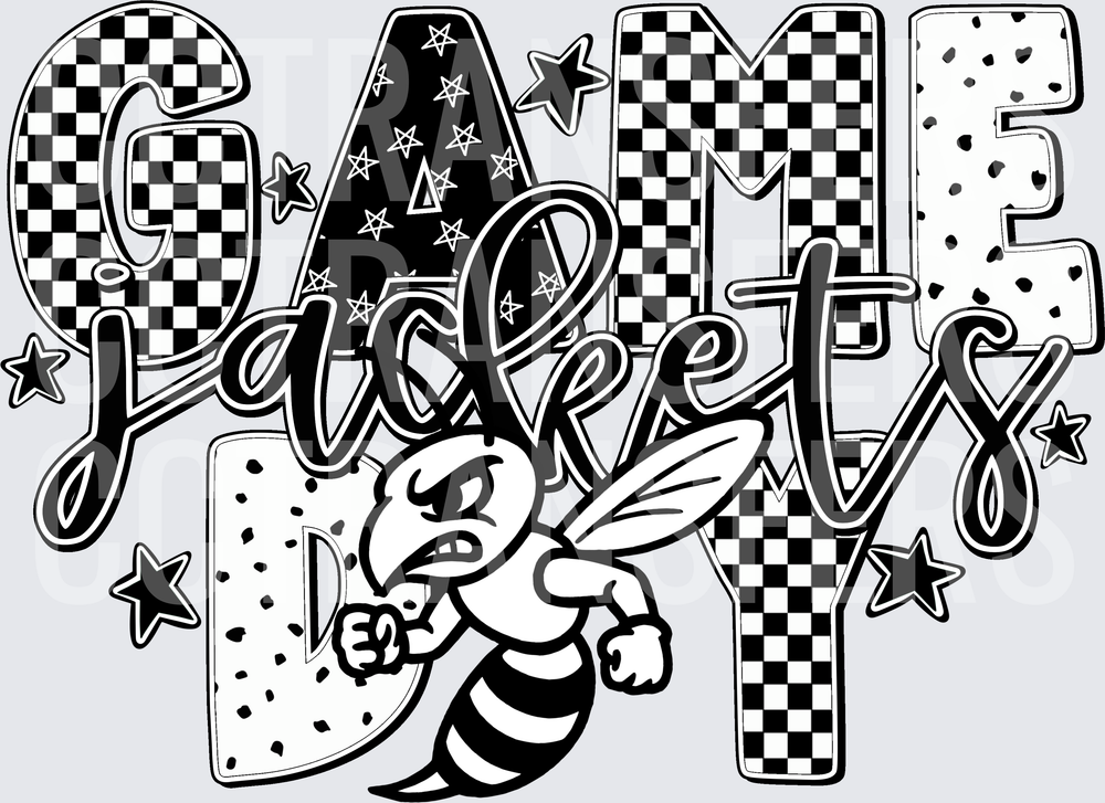 Game Day Jackets Angry Hornet Mixed Pattern Stars (DTF)