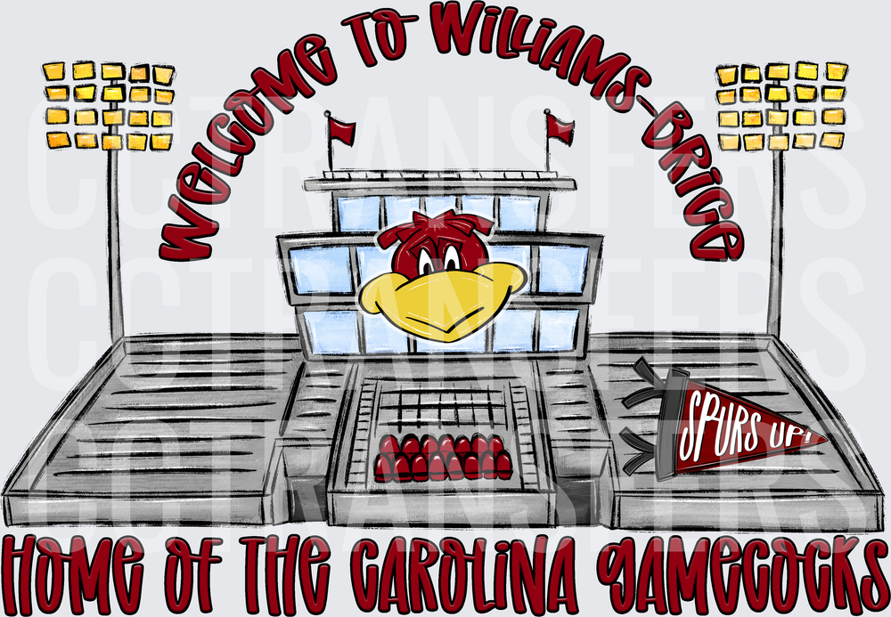 Welcome To Williams-Brice Stadium Gamecocks Spurs Up (DTF)