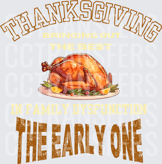 Thanksgiving Bringing Out The Best In Family Dysfunction The Early One Roasted Turkey (DTF)