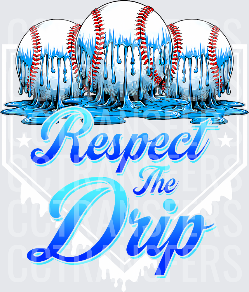 48 Baseball Drip Boys Ice Cream Drip Youth Respect The Drip T-Shirt