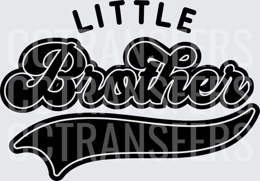 Little Brother Varsity Script Swoosh (DTF)