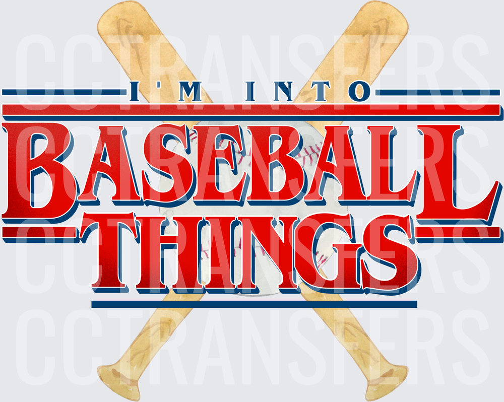 I'm Into Baseball Things Crossed Bats & Ball (DTF)