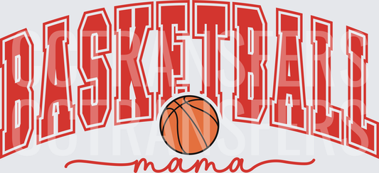 Basketball Mama Arched Letters with Ball Graphic (DTF)