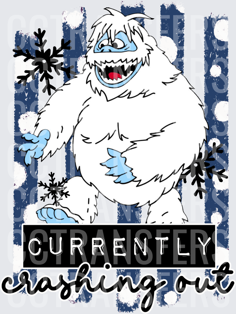 Abominable Snowman Currently Crashing Out Winter DTF