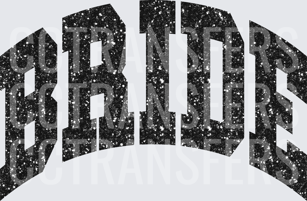 Glitter Arched BRIDE Bold Varsity Lettering (DTF)