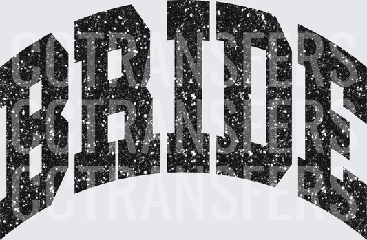 Glitter Arched BRIDE Bold Varsity Lettering (DTF)