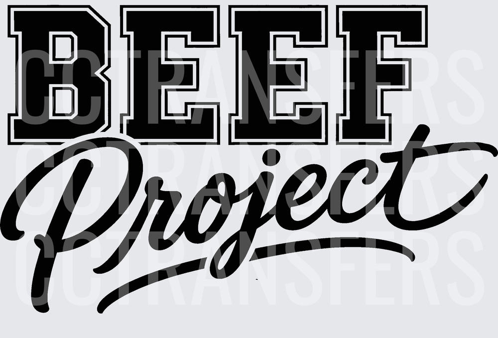Beef Project Bold Varsity Script Graphic (DTF)