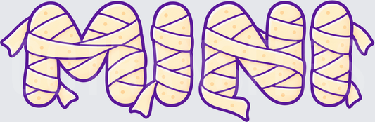 Mini Mummy Wrapped Halloween Letters (DTF)